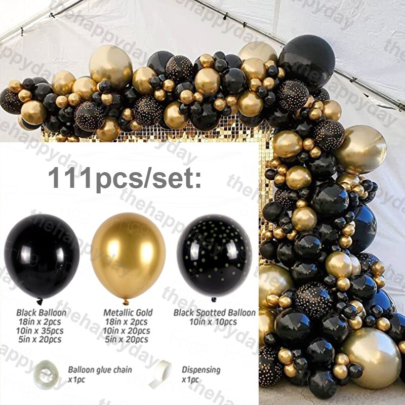 Christmas Balloon Arch Green Gold Red Box Candy Balloons Garland Cone Explosion Star Foil Balloons Christmas Decoration Party Christmas Balloons DailyAlertDeals 111pcs new year Other
