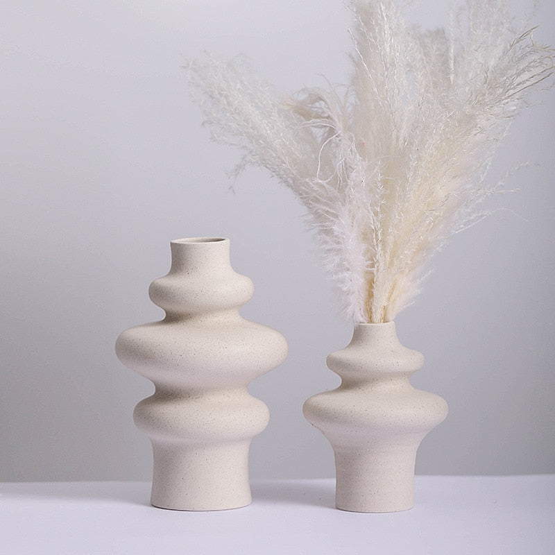 Vases Ceramic Vase Home Decor Nordic Room Decor Modern Wedding Decoration Accessories Desktop Art Decorations Dropshipping 0 DailyAlertDeals