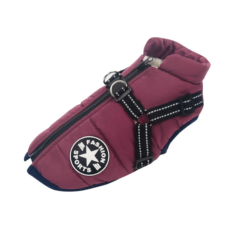 Pet Harness Vest Clothes Puppy Clothing Waterproof Dog Jacket Winter Warm Pet Clothes For Small Dogs Shih Tzu Chihuahua Pug Coat 0 DailyAlertDeals Purple S