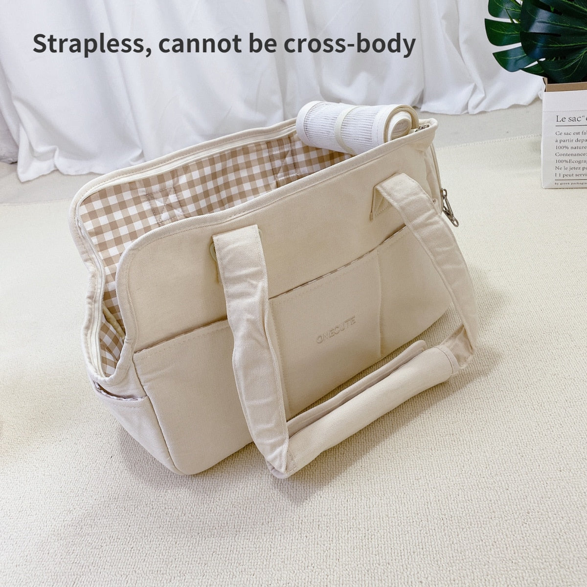 Portable Pet Carrier Bag for Puppy, Cat, Kitten, Rabbit Breathable Shoulder Bag up to 6KG Load 0 DailyAlertDeals without straps S-37x17x25cm