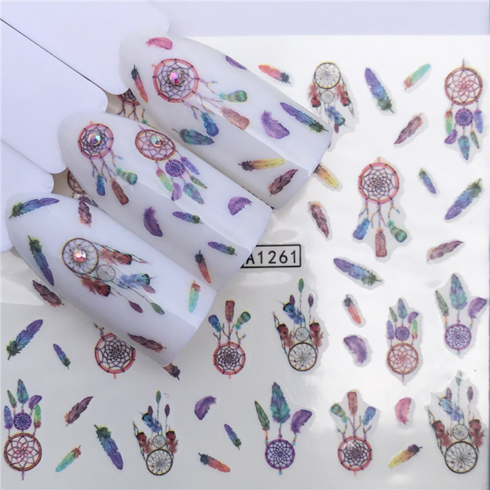 Nail Sticker Wolf Stickers Sliders For Nails Summer Full Nail Design Decorations Water Decals Animal Transfer Children's Slider nail art DailyAlertDeals A1261