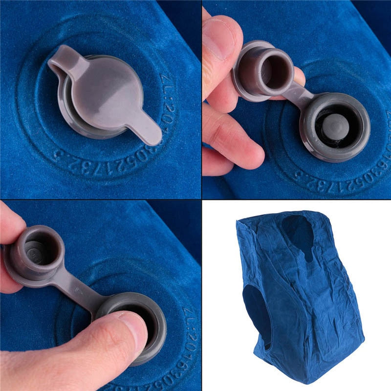 Inflatable Air Cushion Travel Pillow Headrest Chin Support Cushions for Airplane Plane Office Rest Neck Nap Pillows Travel Pillows DailyAlertDeals