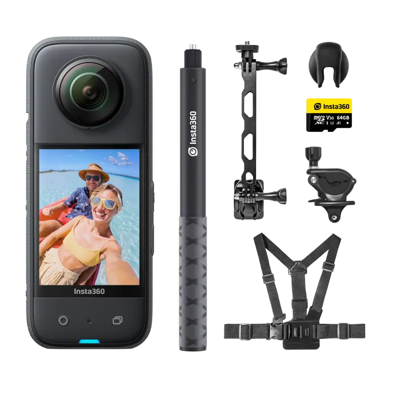 Insta360 X3 - Waterproof 360 Action Camera with 1/2 48MP Sensors, 5.7K 360 Active HDR Video, 72MP 360 Photo, 4K Single-Lens Waterproof 360 Action Camera DailyAlertDeals Snow Kit China
