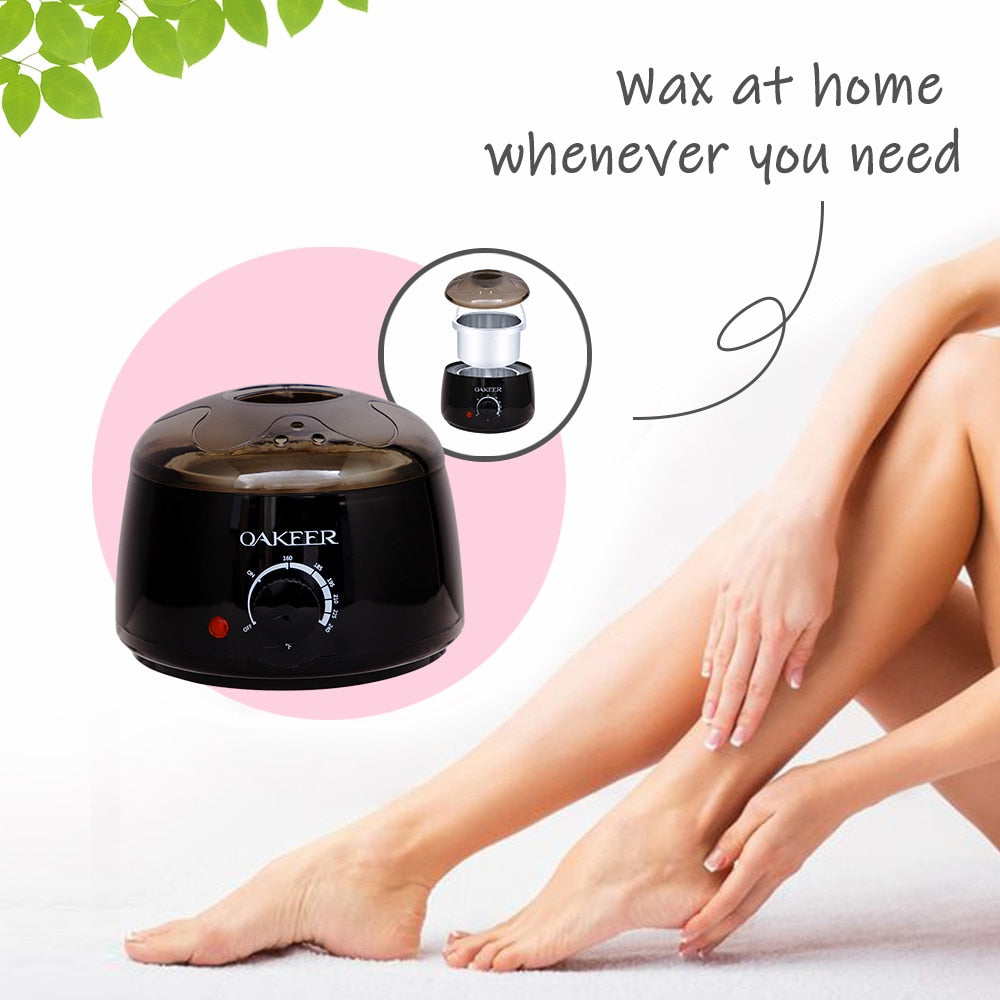 Wax Warmer Heater Depilation Hair Removal Waxing Dipping Pot Depilatory Wax Melt Kit Machine Epilator for Facial Bikini Hand Leg 0 DailyAlertDeals
