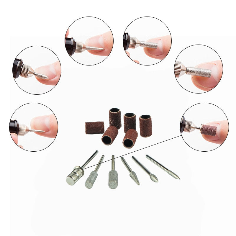 Professional Electric Nail Drill Machine Pedicure Manicure Drill Set Milling Cutters Set Nail File 20000RPM Polishing Equipment 0 DailyAlertDeals