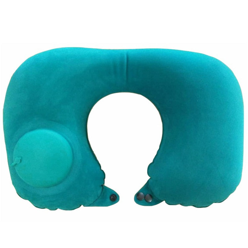 Inflatable PVC Footrest Travel Pillows for Kids - Perfect for Resting on Airplanes, Cars, and Buses During Travel Travel Pillows DailyAlertDeals Blue 1