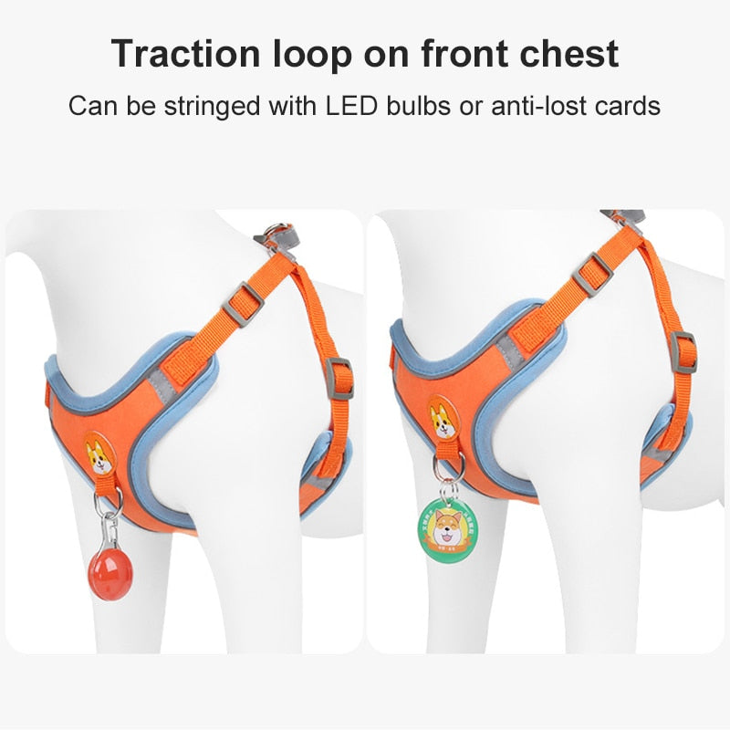 New Pet Dog Harness Leash Set Reflective Adjustable Puppy harness 0 DailyAlertDeals