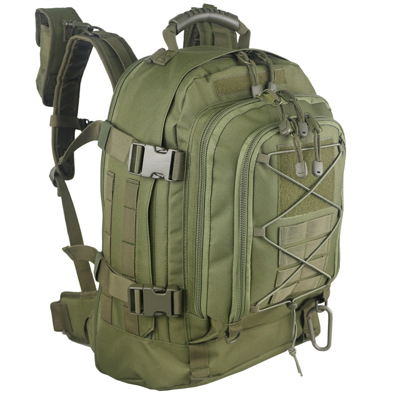 60L Military Tactical Backpack Army Molle Assault Rucksack 3P Outdoor Travel Hiking Rucksacks Camping Hunting Climbing Bags 0 DailyAlertDeals Light Green China