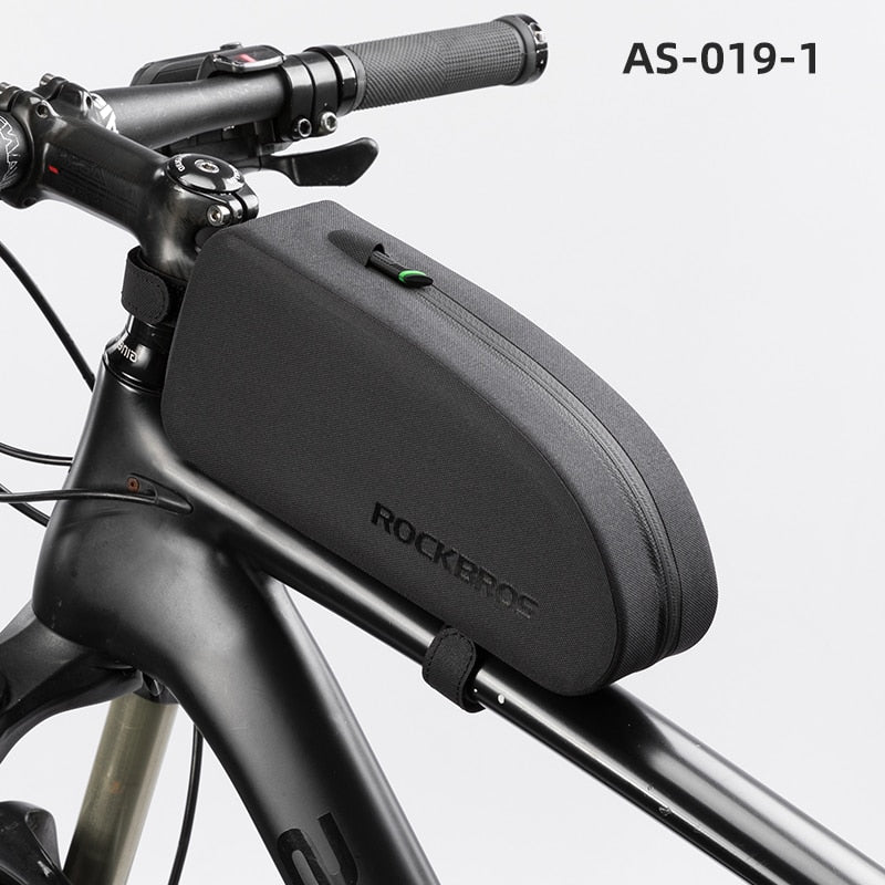 ROCKBROS Bicycle Bag Waterproof Cycling Top Front Tube Frame Bag Large Capacity MTB Road Bicycle Pannier Black Bike Accessories 0 DailyAlertDeals AS-019-1 1.6L Poland