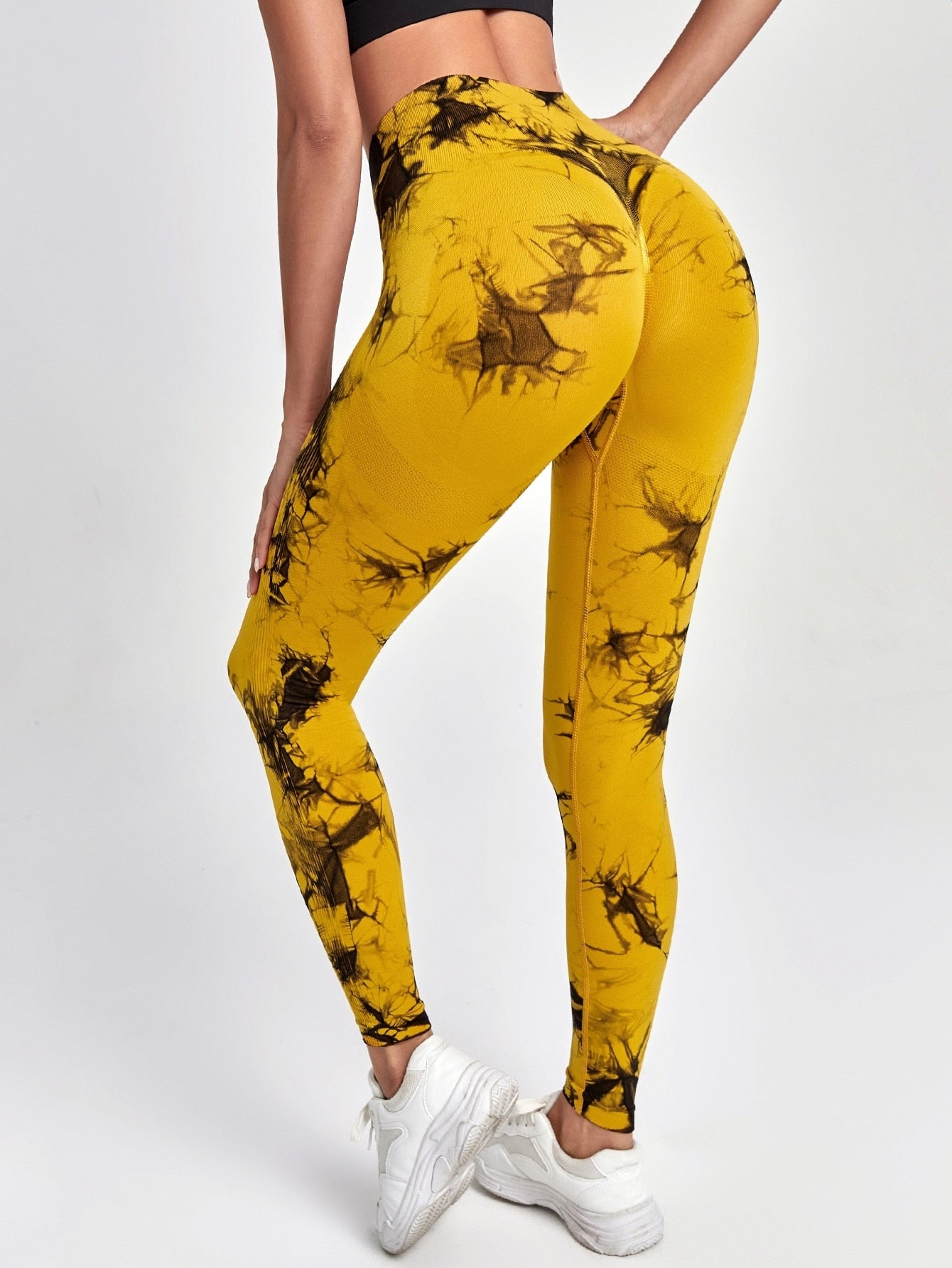 Tie Dye Yoga Pants Sport Leggings Women Seamless High Waist Push Up Woman Tights Fitness Workout Leggins Gym Clothing 2022 New Yoga Pants DailyAlertDeals
