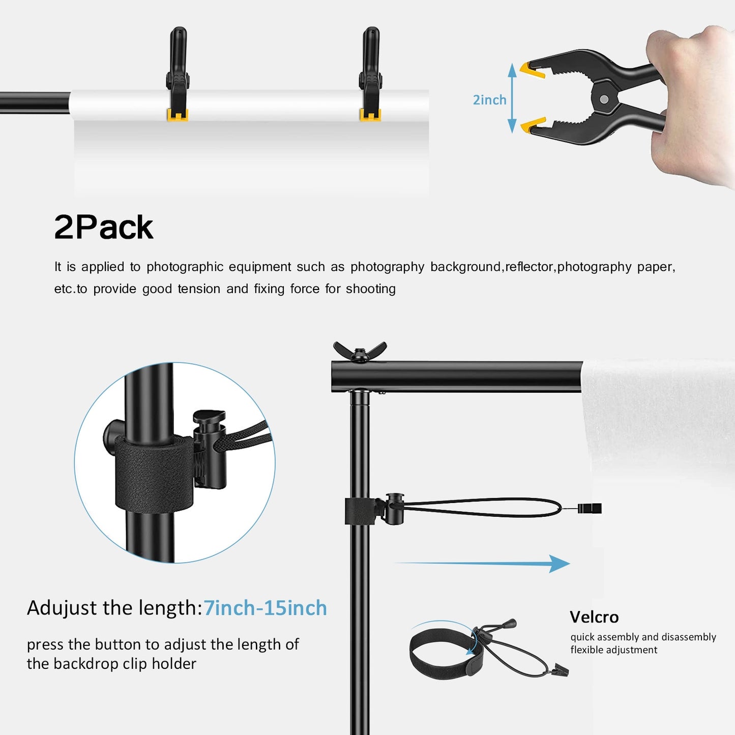 Photography Studio Backdrop Stand Photo Video Studio Background Stand Backdrop Support System Kit Scenery Shelf Frame Light Kit Background Stand DailyAlertDeals