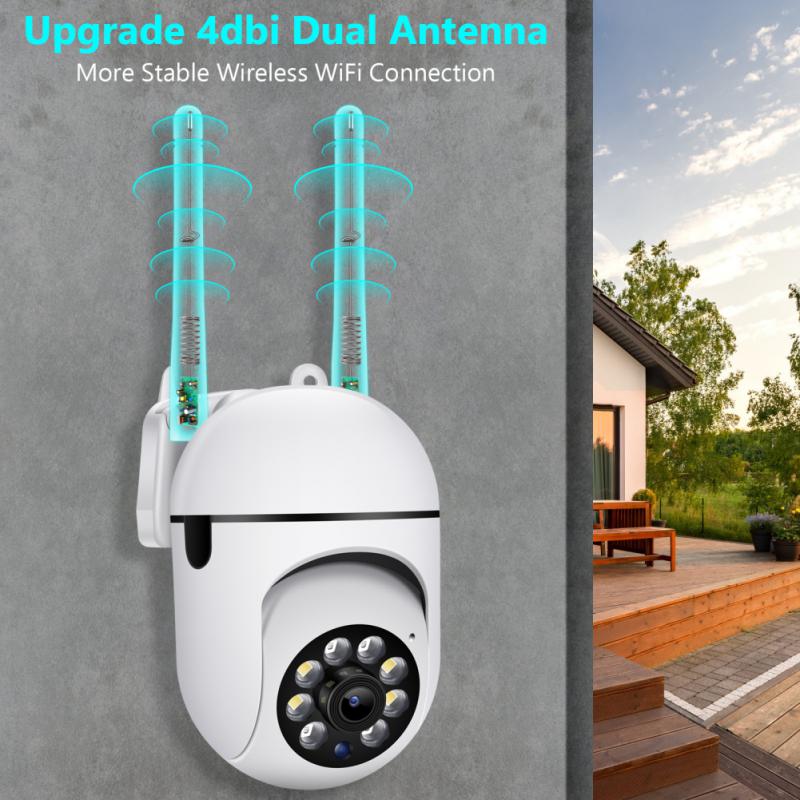 2.4+5G WiFi IP Camera 4X Zoom Outdoor Surveillance Camera Color Night Vision Ai Human Detection Security CCTV Mini Camera New 0 DailyAlertDeals
