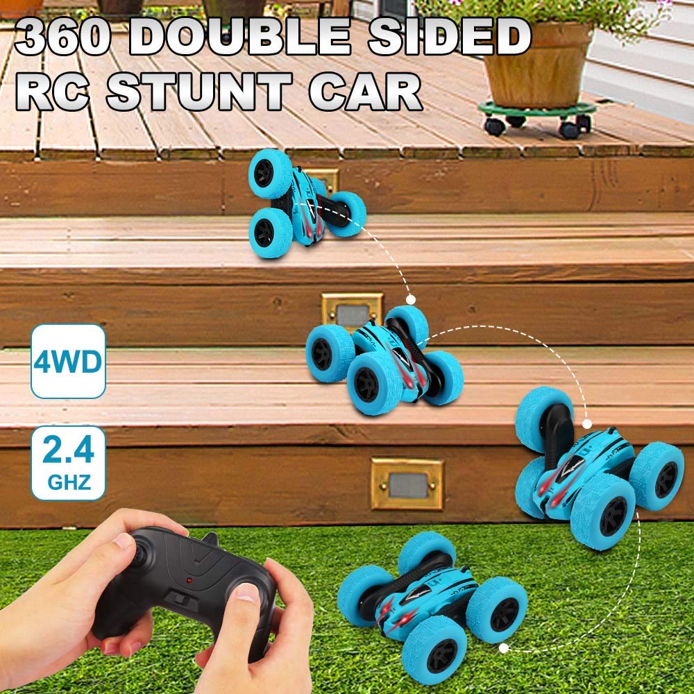 4WD RC Car 2.4G Radio Remote Control Car 1:24 Double Side RC Stunt Cars 360° Reversal Vehicle Model Toys For Children Boy RC Stunt Cars 360° Reversal Vehicle Model Toys For Children Boy DailyAlertDeals