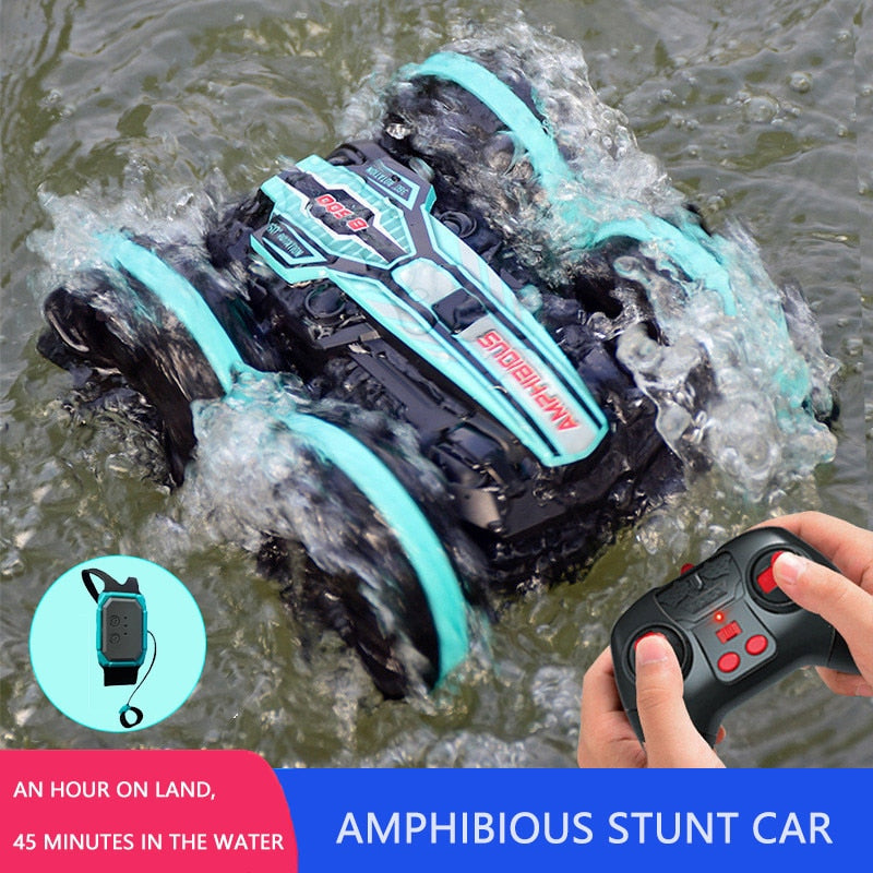 Newest High-tech Remote Control Car 2.4G Amphibious Stunt RC Car Double-sided Tumbling Driving Children Electric Toys for Boy Stunt RC Car Double-sided Tumbling Driving Children Electric Toys for Boy DailyAlertDeals