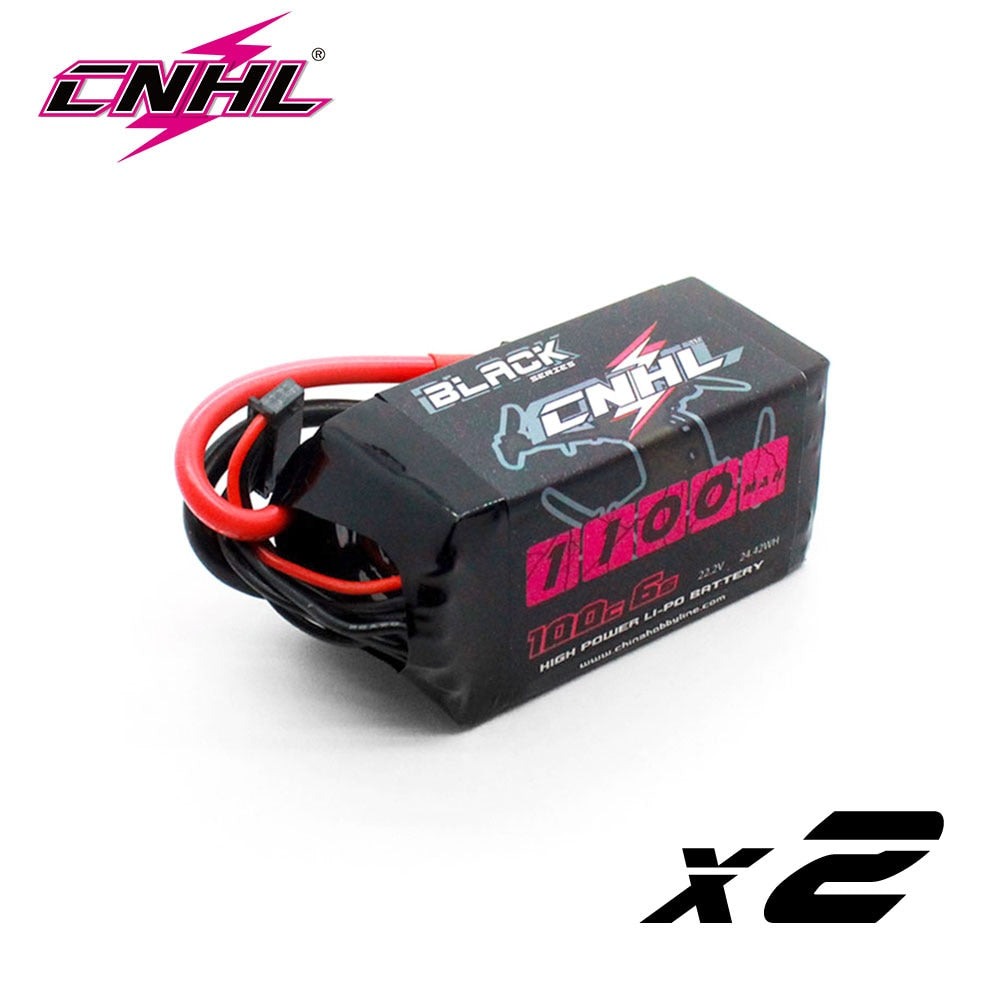 2PCS CNHL Lipo Battery 4S 6S 14.8V 22.2V 1100mAh 1200mah 1300mah 1500mah 100C With XT60 For RC FPV Quadcopter Drone Airplane 2PCS CNHL Lipo Battery DailyAlertDeals 6S 1100mah 100C 2pcs United States
