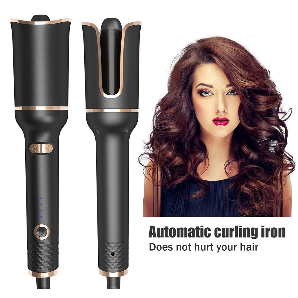 Auto Rotating Ceramic Hair Curler Automatic Curling Iron Styling Tool Hair Iron Curling Wand Air Spin and Curl Curler Hair Waver DailyAlertDeals