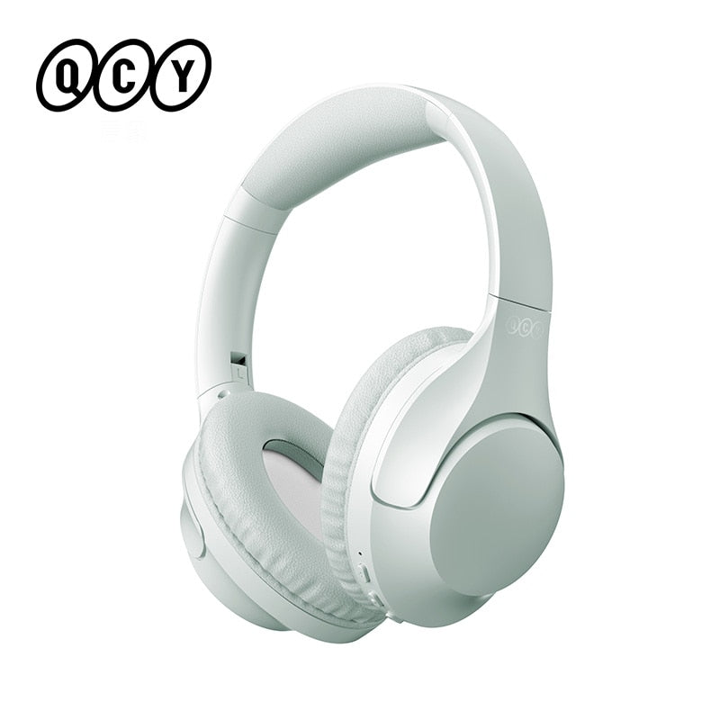 H2 Wireless Headphone Bluetooth 5.3 Earphone BASS HIFI Stereo Headset 78ms Low Latency for Music Gaming 60-Hour Playtime headphones DailyAlertDeals H2 GREEN USA