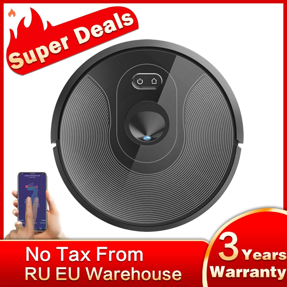 ABIR X6 Robot Vacuum Cleaner, Visual Navigation,APP Virtual Barrier,Breakpoint Continuous Cleaning,Draw Cleaning Area On Map 0 DailyAlertDeals