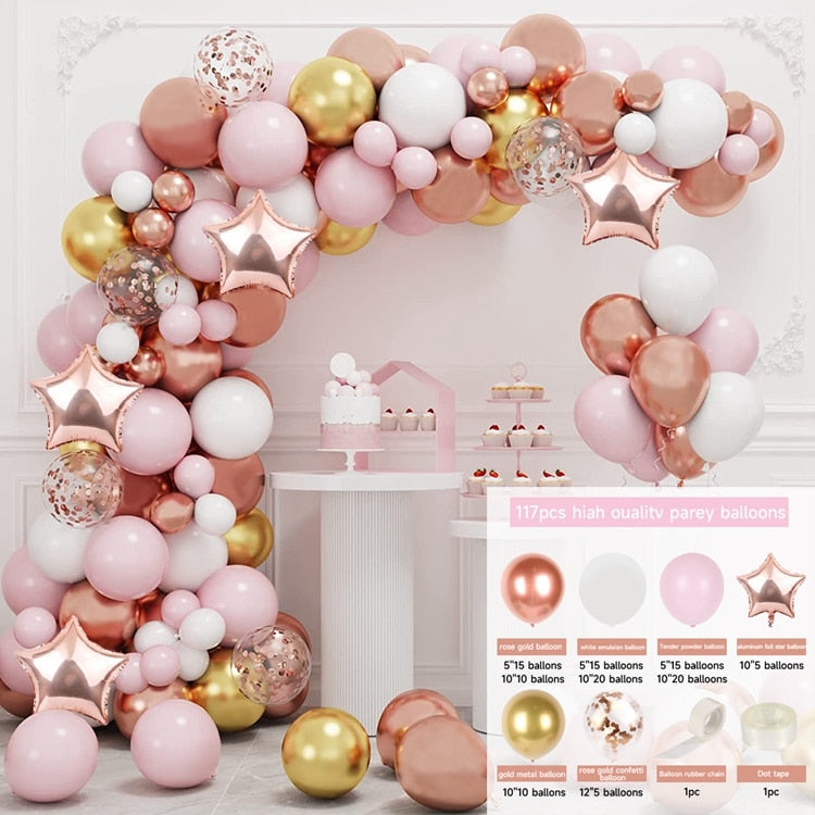 Macaron Balloon Garland Arch Kit 1st Birthday Party Decoration Kids Wedding Birthday Balloon baby shower Confetti Latex Baloon 0 DailyAlertDeals Emerald as picture