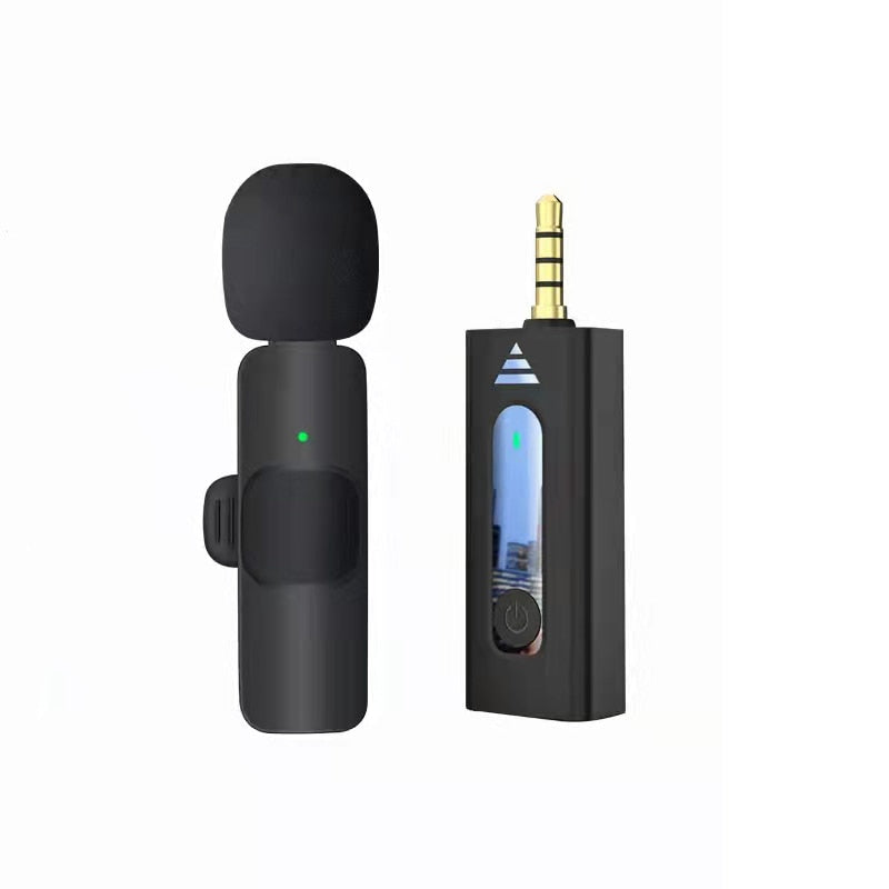 Wireless Lavalier Microphones & Systems Portable Audio Video Recording Mini Mic For iPhone Android Facebook Youtube Live Broadcast Gaming wiresless mircophone DailyAlertDeals micro