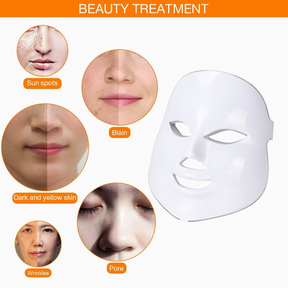 VIP Facial LED Mask with Neck LED Light Therapy Face Beauty Mask Skin Tightening Photon Rejuvenation Whitening Facial Massager 0 DailyAlertDeals