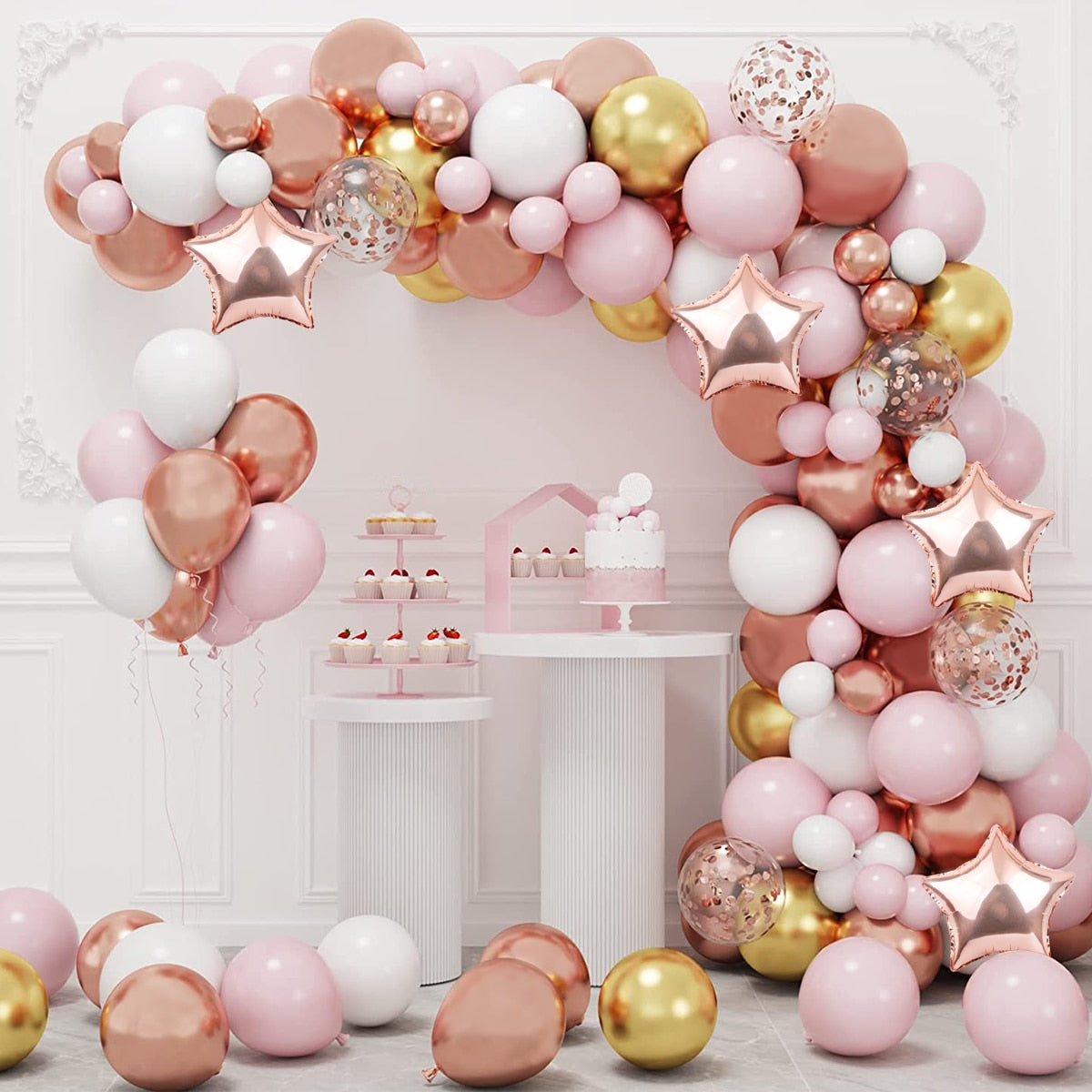 Macaron Balloon Garland Arch Kit 1st Birthday Party Decoration Kids Wedding Birthday Balloon baby shower Confetti Latex Baloon 0 DailyAlertDeals