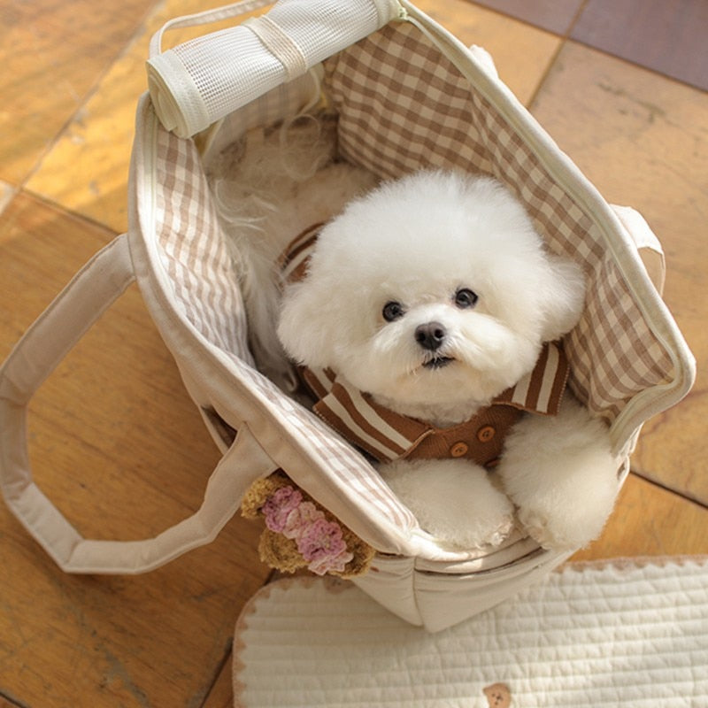 Portable Pet Carrier Bag for Puppy, Cat, Kitten, Rabbit Breathable Shoulder Bag up to 6KG Load 0 DailyAlertDeals