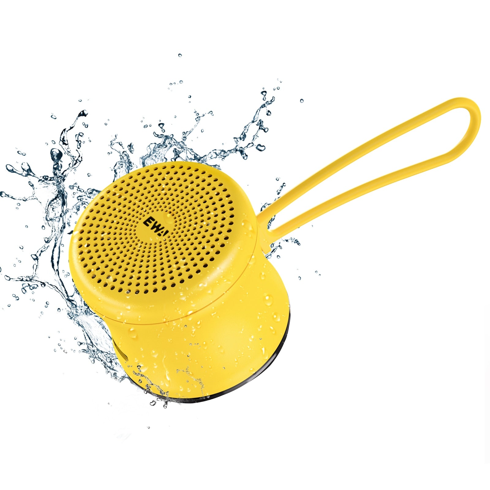 EWA Travel Case Packed, A106 Pro Portable Bluetooth Speaker with Custom Bass Radiator, Brief Design, IP67 Waterproof, Perfect Mini Speaker for Shower, Room, Bike, Car (Black) mini speakers DailyAlertDeals USA A119-Yellow