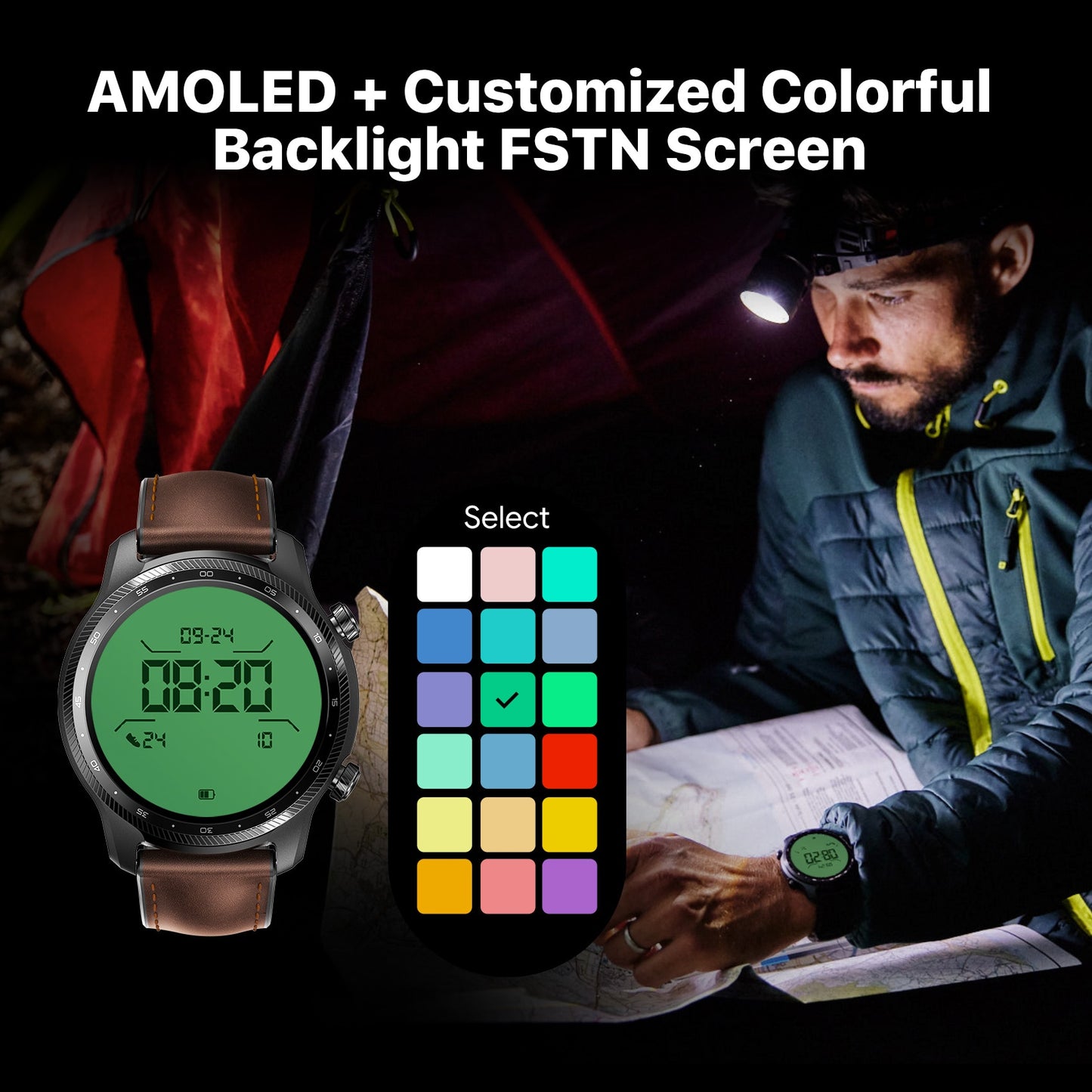 TicWatch Pro 3 Ultra GPS Wear OS Smartwatch Men Qualcomm 4100 Mobvoi Dual Processor System Watch Blood Oxygen Monitoring smart watch DailyAlertDeals