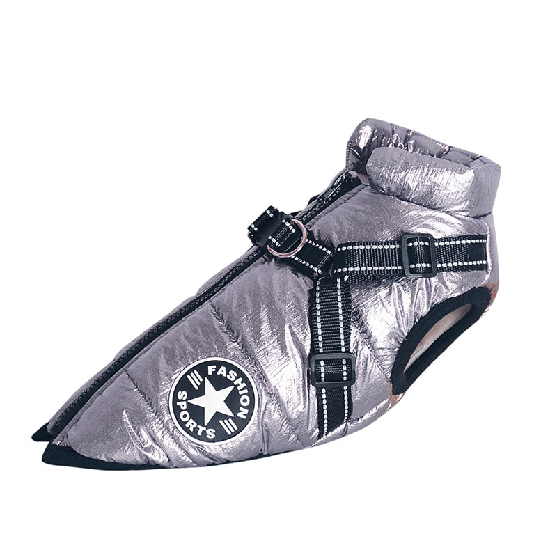 Pet Harness Vest Clothes Puppy Clothing Waterproof Dog Jacket Winter Warm Pet Clothes For Small Dogs Shih Tzu Chihuahua Pug Coat 0 DailyAlertDeals Silver Gray S