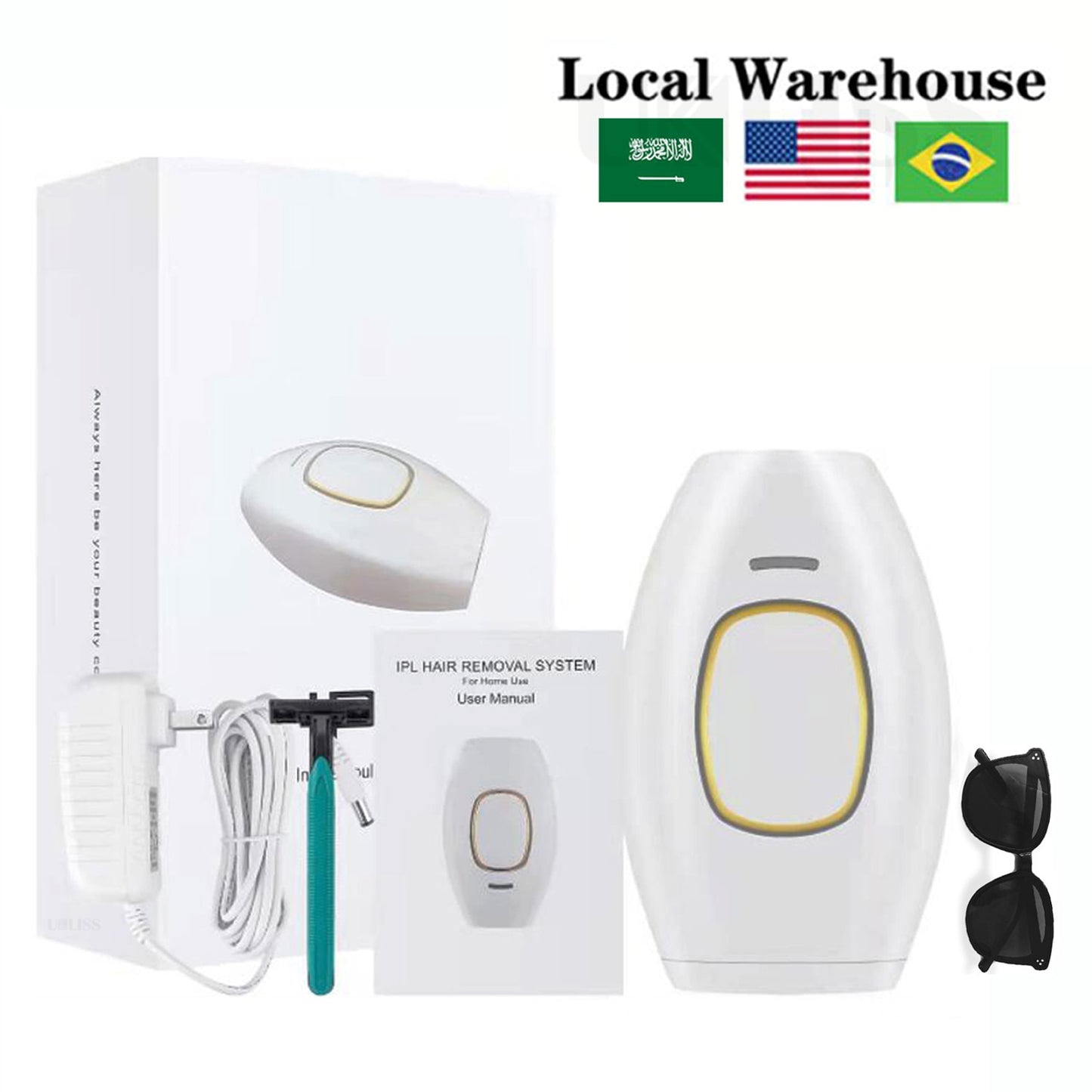 Hair Removal IPL Epilator for Women 500000 Flashes Epilator Hair Removal Device Shaving Machine Facial Epilator Women's Shaver 0 DailyAlertDeals