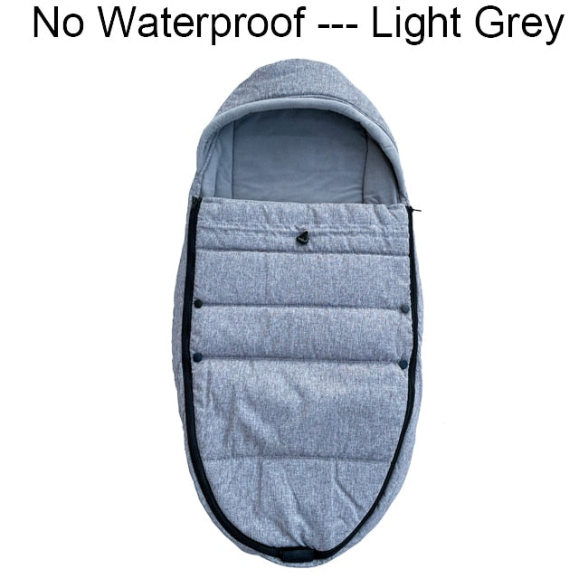 Baby Stroller Sleeping Bag Pram Warm Footmuff Cotton Envelope Sleepsacks For Yoyaplus and Universal Stroller Accessories 0 DailyAlertDeals light gray China