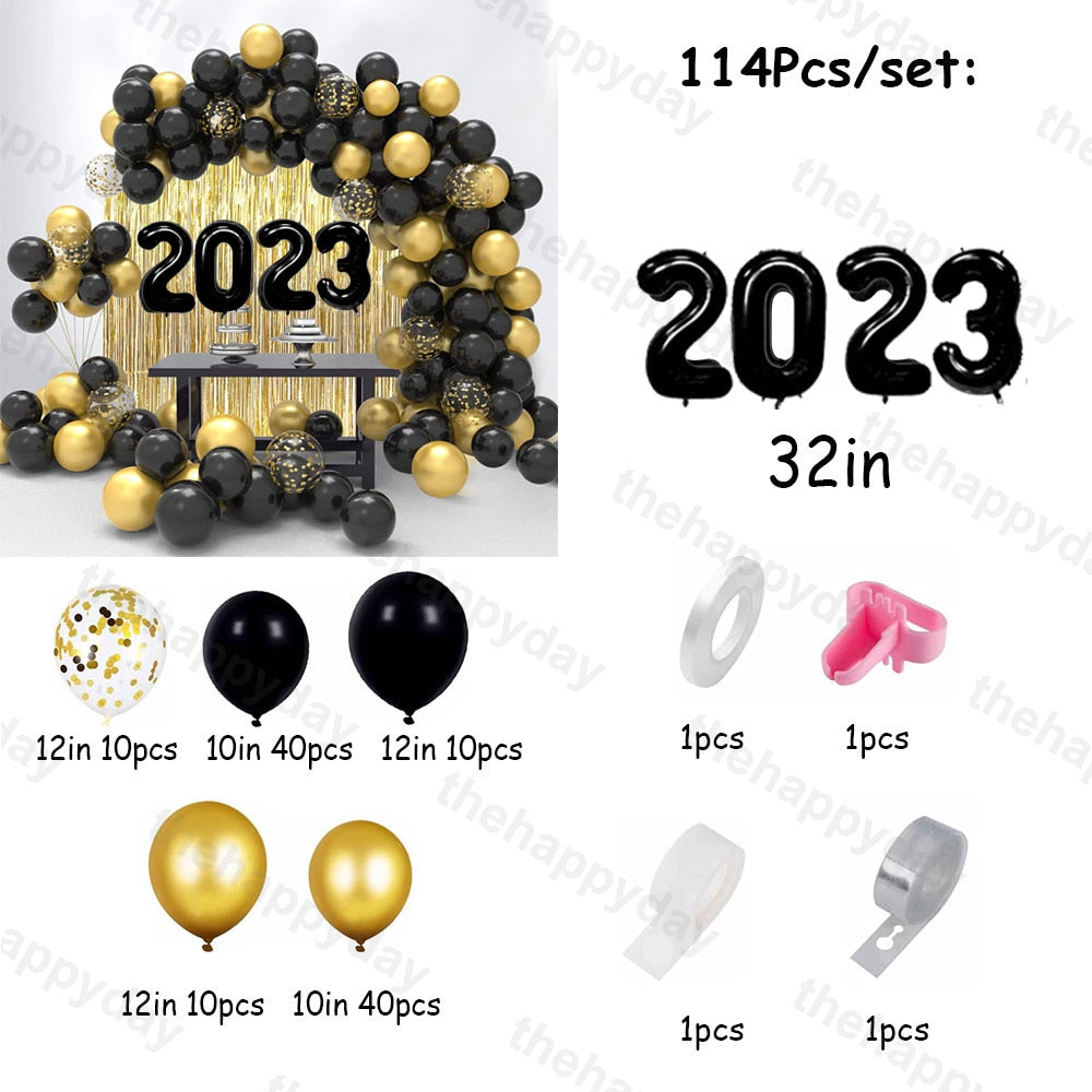 Christmas Balloon Arch Green Gold Red Box Candy Balloons Garland Cone Explosion Star Foil Balloons Christmas Decoration Party Christmas Balloons DailyAlertDeals 115pcs new year Other