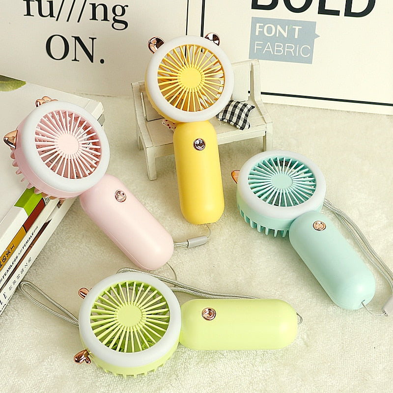 Handheld Pocket Fans USB Charging Lazy Fan Desktop Mini Fan Portable Dormitory Home Gift Student Outdoor Travel Mini Fan Portable Mini Fan DailyAlertDeals