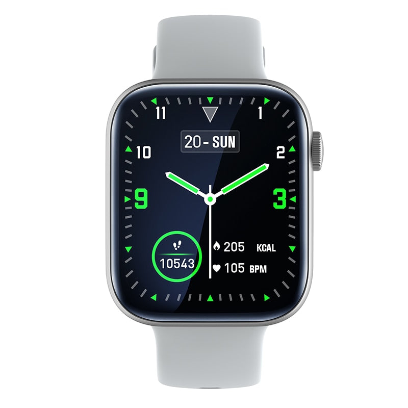 Smart Watches for Men Women, 1.81" Smart Watch with Bluetooth Call (Answer Make Calls), Fitness Tracker Watch IP68 Waterproof Multiple Sports Modes Smartwatch for Android Phones iPhone smart watch DailyAlertDeals Silver silicone band