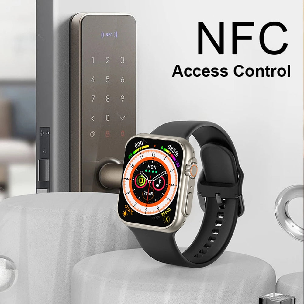 NEW Smart Watch Ultra Series 8 NFC 49MM Smartwatch Men Women Bluetooth Call Waterproof Wireless Charging HD Screen for Apple smart watch DailyAlertDeals
