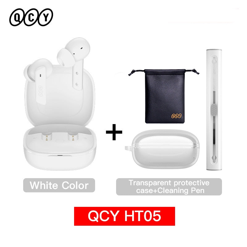 TWS Wireless Bluetooth Earphones handset Earbuds with Noise Cancelling Wireless Bluetooth 5.2 Headphones 6 Mic ENC HD Call TWS Earphones Wireless Bluetooth handset DailyAlertDeals Whi with Accessories USA