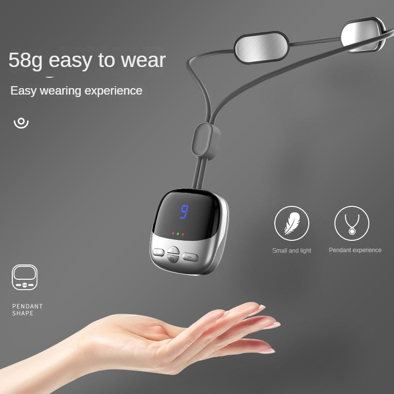 Smart Hanging Neck Protector Mijia Cervical Spine Massager Portable Mini Pulse Shoulder Cervical Massage Hot Compress Electric Massagers DailyAlertDeals