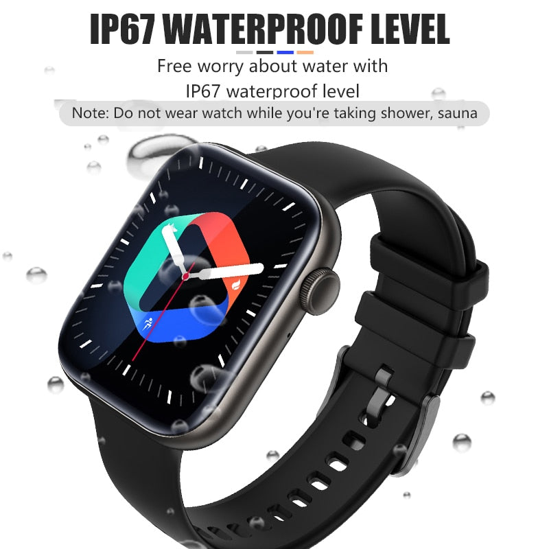 Smart Watches for Men Women, 1.81" Smart Watch with Bluetooth Call (Answer Make Calls), Fitness Tracker Watch IP68 Waterproof Multiple Sports Modes Smartwatch for Android Phones iPhone smart watch DailyAlertDeals