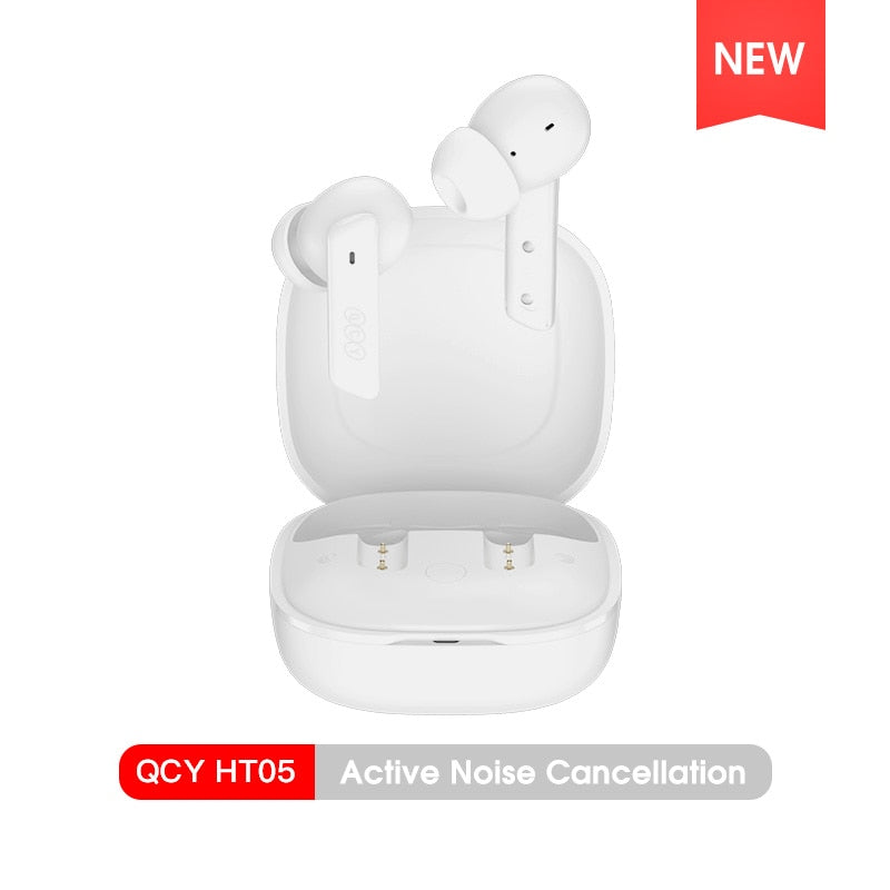 TWS Wireless Bluetooth Earphones handset Earbuds with Noise Cancelling Wireless Bluetooth 5.2 Headphones 6 Mic ENC HD Call TWS Earphones Wireless Bluetooth handset DailyAlertDeals HT05 White USA