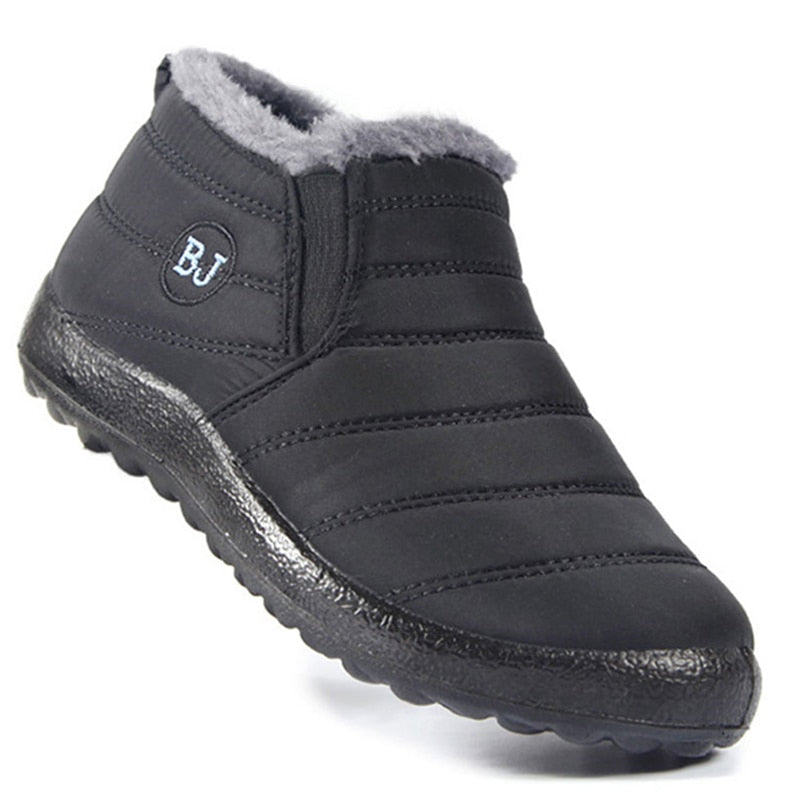 Men Boots 2022 Winter Shoes For Men Waterproof Snow Boots Winter Botas Hombre Warm Fur Ankle Boots Mens Free Shipping Botines 0 DailyAlertDeals Black 35