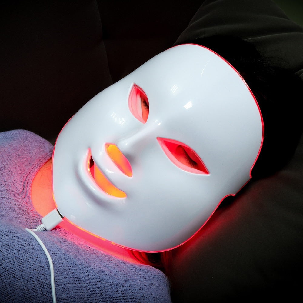 VIP Facial LED Mask with Neck LED Light Therapy Face Beauty Mask Skin Tightening Photon Rejuvenation Whitening Facial Massager 0 DailyAlertDeals