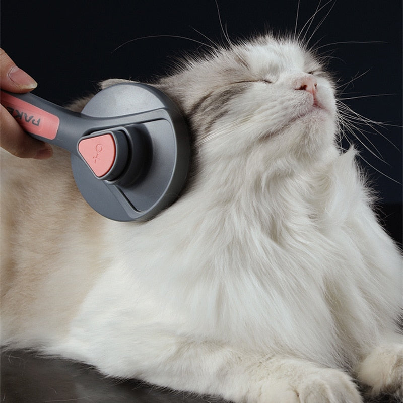 Kimpets Cat Comb Dog Hair Remover Brush Pet Grooming Slicker Needle Comb Removes Tangled Self Cleaning Pet Supplies Accessories 0 DailyAlertDeals