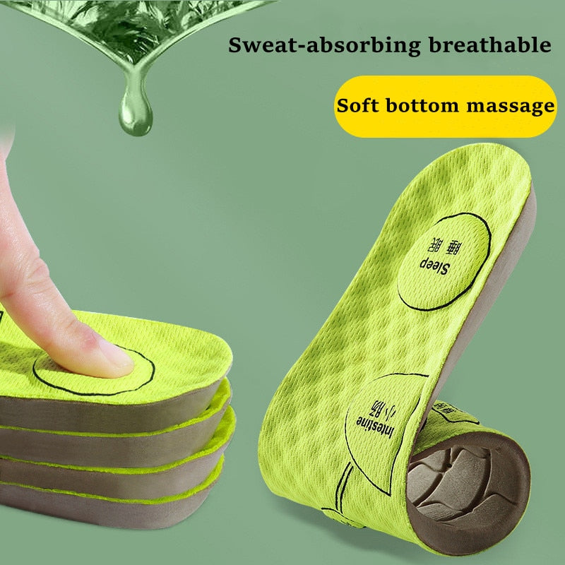 Acupressure on Foot Insoles For Shoes Breathable Deodorant Sport Insoles for Medical Man Women Comfortable Running Shoe Sole 0 DailyAlertDeals