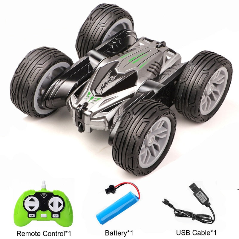 4WD RC Car 2.4G Radio Remote Control Car 1:24 Double Side RC Stunt Cars 360° Reversal Vehicle Model Toys For Children Boy RC Stunt Cars 360° Reversal Vehicle Model Toys For Children Boy DailyAlertDeals