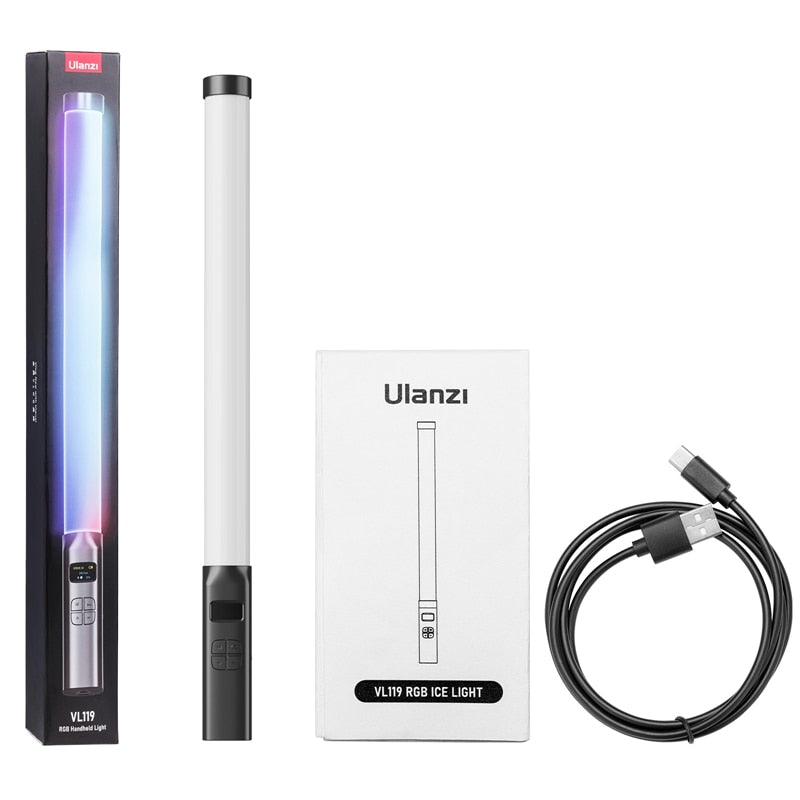 Ulanzi VL119 Handheld RGB Colorful Stick Light 19.68 inch Handheld LED Light Wand CRI 95+ 2500K-9000K Photography Studio Lamp 0 DailyAlertDeals Poland VL119 RGB