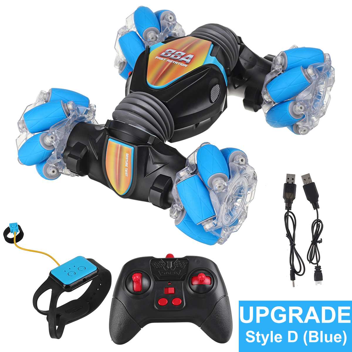 RC Car 4WD Radio Control Stunt Car Gesture Induction Twisting Off-Road Vehicle Drift RC Toys With Light & Music RC Car Toys for children DailyAlertDeals