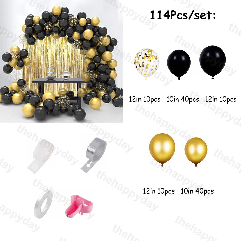 Christmas Balloon Arch Green Gold Red Box Candy Balloons Garland Cone Explosion Star Foil Balloons Christmas Decoration Party Christmas Balloons DailyAlertDeals 114pcs new year Other