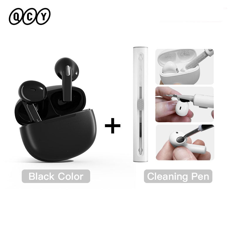 TWS Wireless Earphones Bluetooth 5.3 Earbuds 68ms Low Latency 13mm Driver HIFI Headphones 4 Mics+ENC HD Call Headsets TWS Wireless Earphones DailyAlertDeals T20 Black Type 4 China