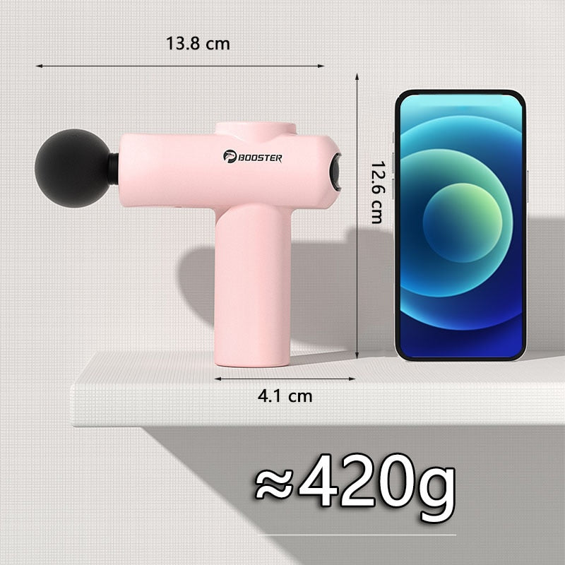 Booster Muscle Massage Gun MINI Massager Fascia Gun Back Massager Small Vibrator Muscle Relaxant Fitness Body Pain Relief muscle massager DailyAlertDeals